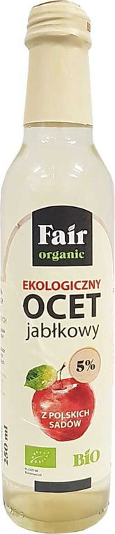 Ofiltrerad äppelcidervinäger 5% EKO 250 ml - FAIR BIO